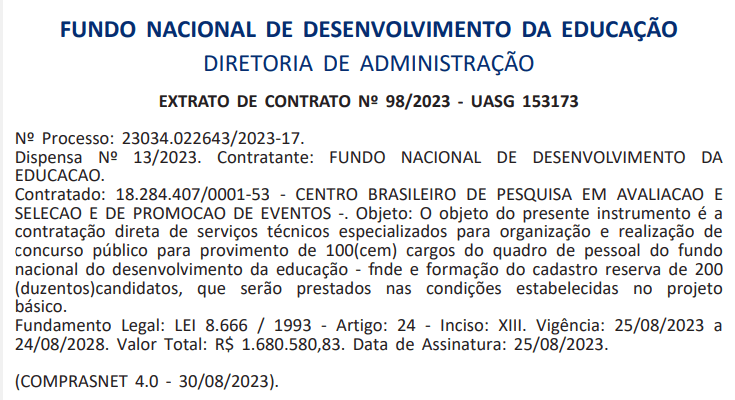 banca contratada