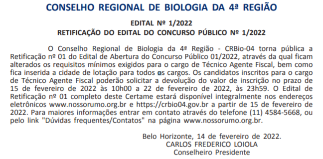 Concurso CRB4